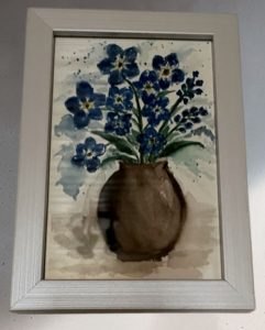 Vergissmeinnicht in einer Vase