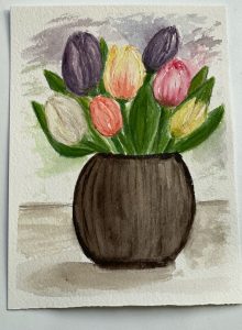Aquarell Tulpen